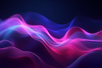 Fototapeta premium abstract futuristic background with pink blue glowing neon moving high speed wave lines and bokeh lights. Data transfer concept Fantastic wallpaper