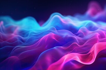 abstract futuristic background with pink blue glowing neon moving high speed wave lines and bokeh lights. Data transfer concept Fantastic wallpaper