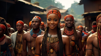 Igbo - One of Nigeria's largest ethnic groups. - obrazy, fototapety, plakaty