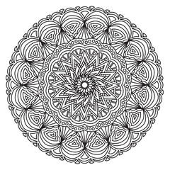 Decorative circle (mandala). Vector