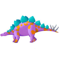 Dinosaur - Stegosaurus - Handdrawn illustration