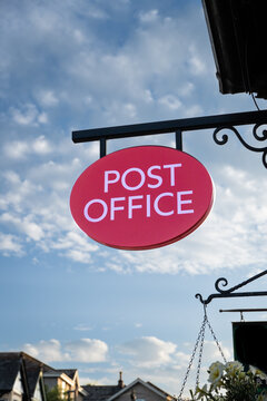 A traditional old fashioned Post Office sign in the UK