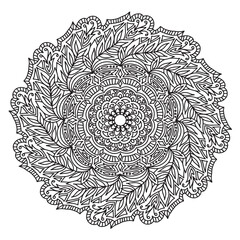 Decorative circle (mandala). Vector (2)