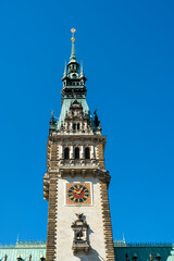 Fototapeta premium Rathaus in Hamburg