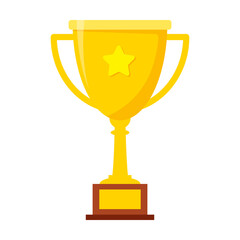 gold trophy with good quality and good design