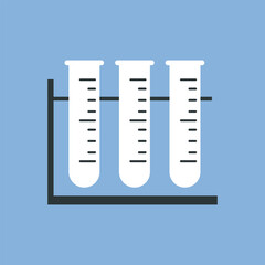 treatment. test tube. reaction. chemistry. physics. biochemistry. priories. thing. products. acid. oxide. tripod. test tube. the flask. medicines. substance. vector illustration. with a colored backgr