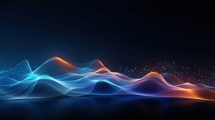 The abstract technology big data concept explores the integration of advanced algorithms and vast information for innovation