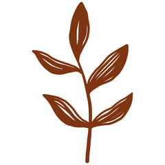 Hand drawn Abstract Botanical