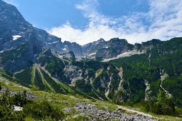 Obraz na płótnie Canvas Mountains above Jezersko in Gorenjska, Slovenia