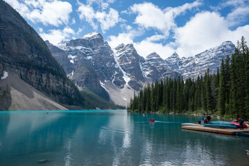Beautiful Canadian mountain Moraine Lake