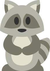Cute Raccoon Illustration