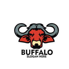 Design logo icon character mascot buffalo