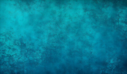 Fototapeta na wymiar Blue Green Grunge Background. Dark Abstract Rough Background. Concrete Wall Texture