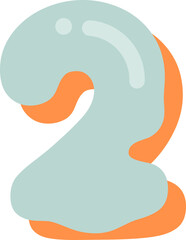 Cute Cake and Donut Alphabet 2 Illustration
