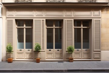 Old Parisian building model, generative ai