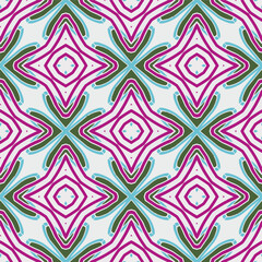Geometric ornament in ethnic style.Seamless pattern with abstract  shapes.Repeat design for fashion, textile design,  on wall paper, wrapping paper, fabrics and home decor.