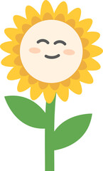 Cute Flower Character Illustration