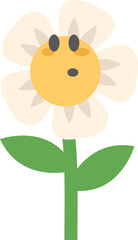 Cute Flower Character Illustration