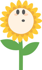 Cute Flower Character Illustration