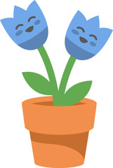 Cute Flower Character Illustration