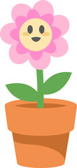 Cute Flower Character Illustration