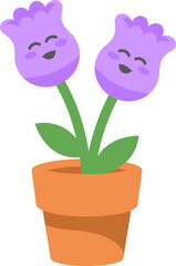 Cute Flower Character Illustration
