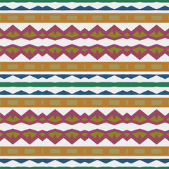 Geometric ornament in ethnic style.Seamless pattern with abstract  shapes.Repeat design for fashion, textile design,  on wall paper, wrapping paper, fabrics and home decor.