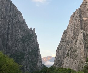 Mexican desert mountains El Potrero Chico Nuevo León Mexico 