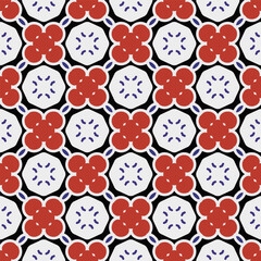 Geometric ornament in ethnic style.Seamless pattern with abstract  shapes, repeat tiles.Repeat design for fashion, textile design,  on wall paper, wrapping paper, fabrics and home decor.