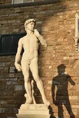 Obraz premium Statues de marbre place de la Signoria à Florence. Italie