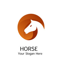 Horse Gradient Company Logo Design