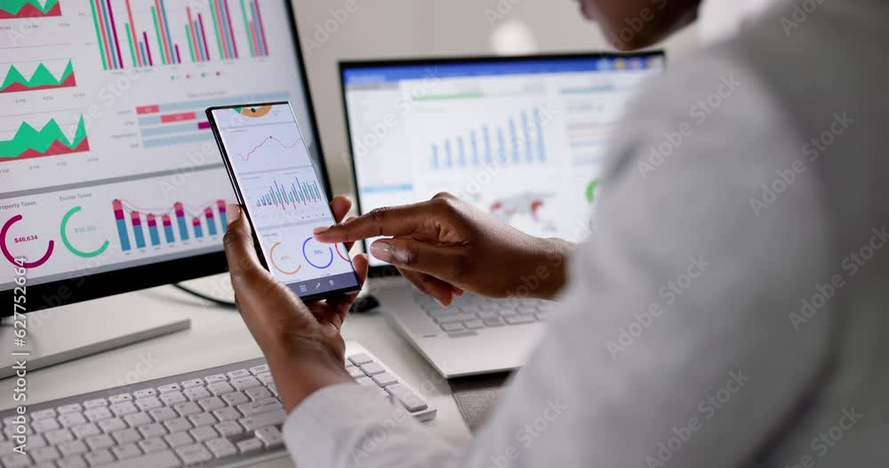 Poster remote conference webinar and kpi dashboard chart
