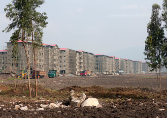 New apartments blocks near addis abeba Ethiopia