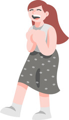 Cute Male People Happy and Cheering