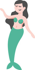 Obraz na płótnie Canvas Cute Mermaid Illustration