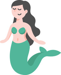 Cute Mermaid Illustration