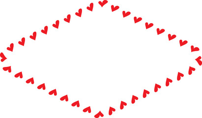 Red Heart frame Rectangle shape vintage frames retro badges vector love frames cute decoration background borders valentine wedding celebration romantic greeting card label frames banners