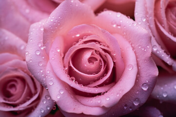 pink rose closeup “Generative AI”