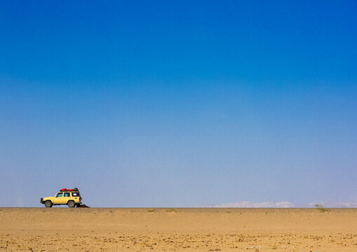Four Wheels Toyota In The Middle Of The Desert, Assayata, Ethiopia