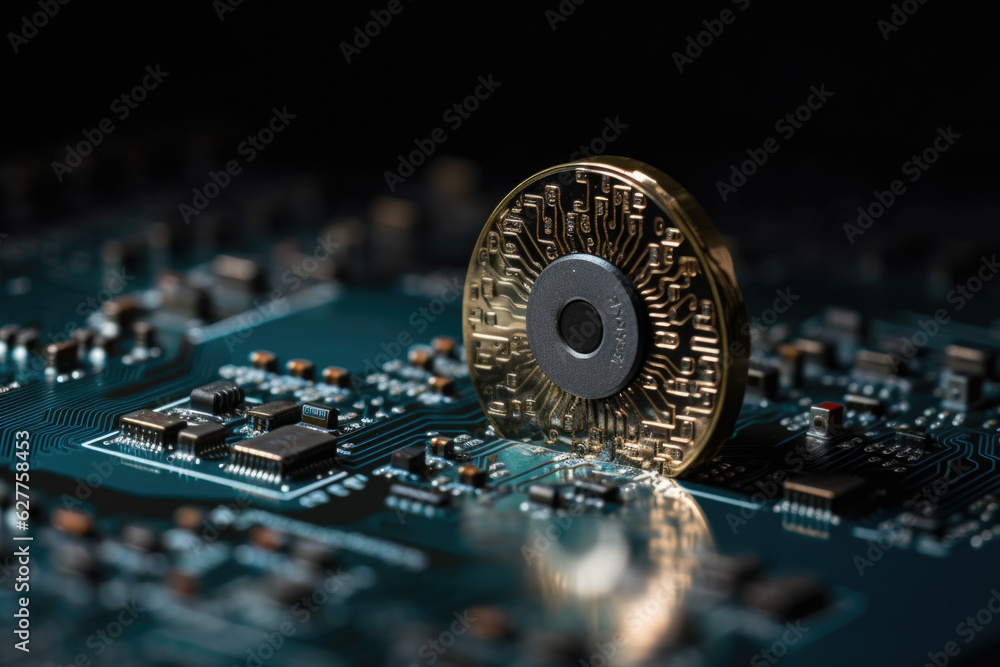 Poster digital padlock. cyber security technology network data protection technology virtual dashboard.onli