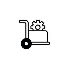 Procurement icon design with white background stock illustration