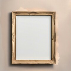 Mockup of a picture frame, advertising, decoration. A realistic presentation of a picture frame. Ai generated.
