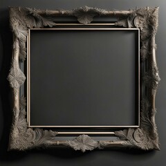 Mockup of a picture frame, advertising, decoration. A realistic presentation of a picture frame. Ai generated.