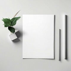 Mockup of a picture frame, advertising, decoration. A realistic presentation of a picture frame. Ai generated.