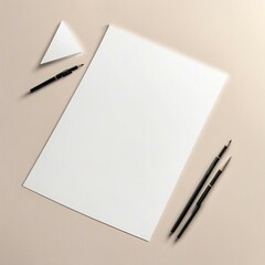 Mockup of a picture frame, advertising, decoration. A realistic presentation of a picture frame. Ai generated.
