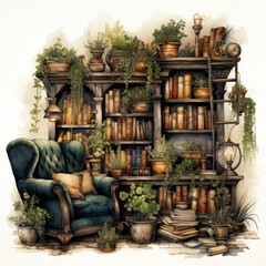 Fototapeta premium Vintage Book Nook