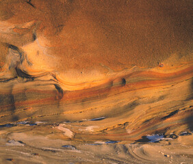 Sandstone Texture in La Jolla, San Diego, California