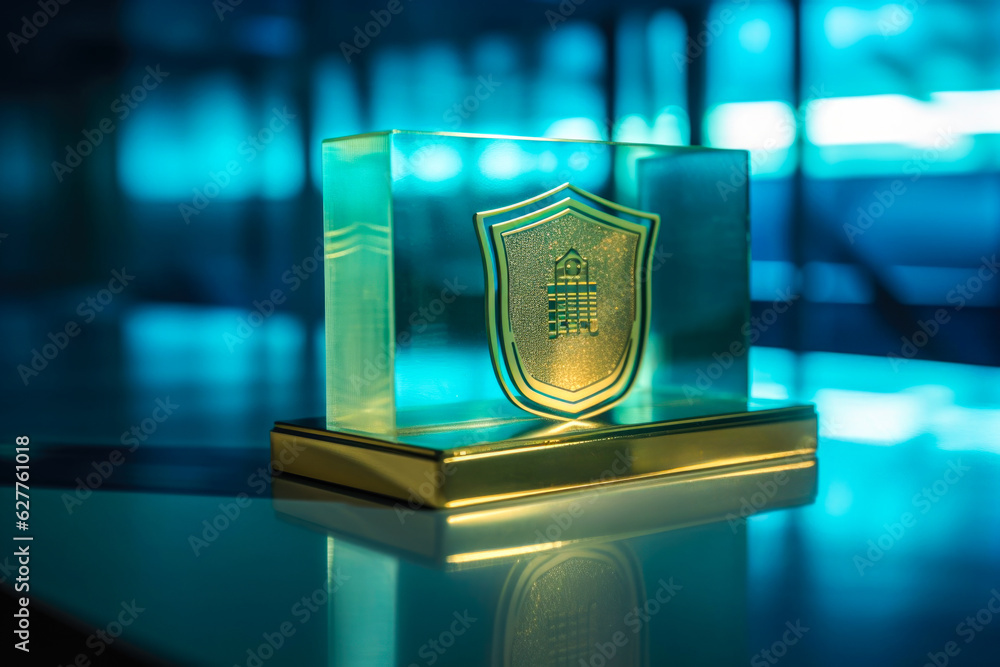 Poster digital padlock. cyber security technology network data protection technology virtual dashboard.onli