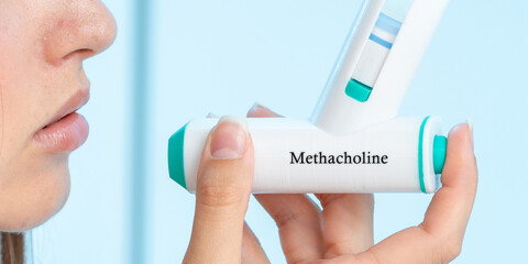 Methacholine Medical Inhalation - obrazy, fototapety, plakaty