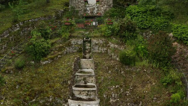 Statue of Virgin May in Greccio Italy